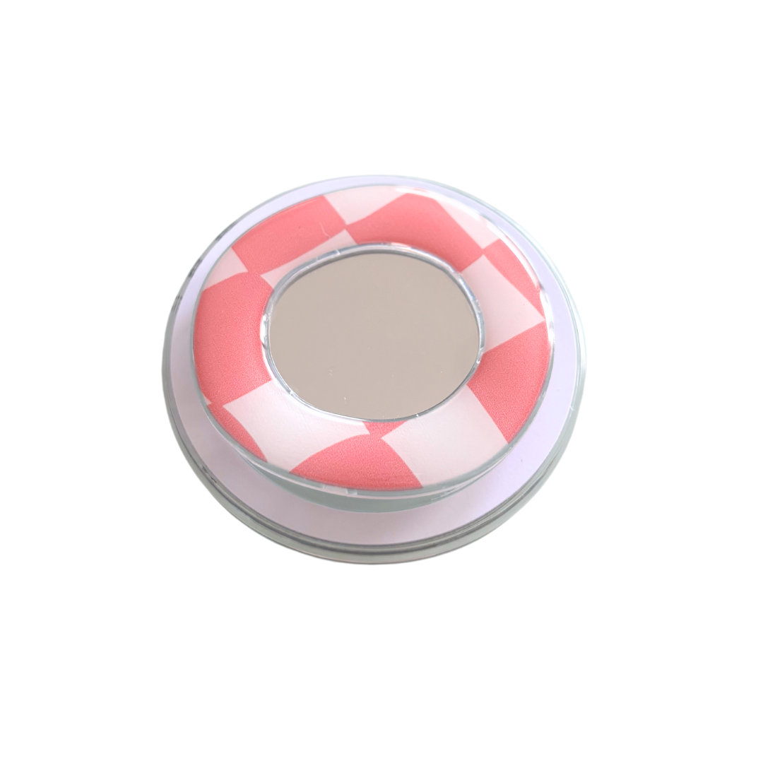 CHECKERED MIRROR Mag-Safe Grip Tok
