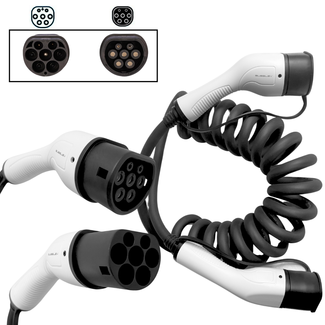 Universal Type 2 EV Charging Cable, 5m 22kW, Weatherproof 3-Phase