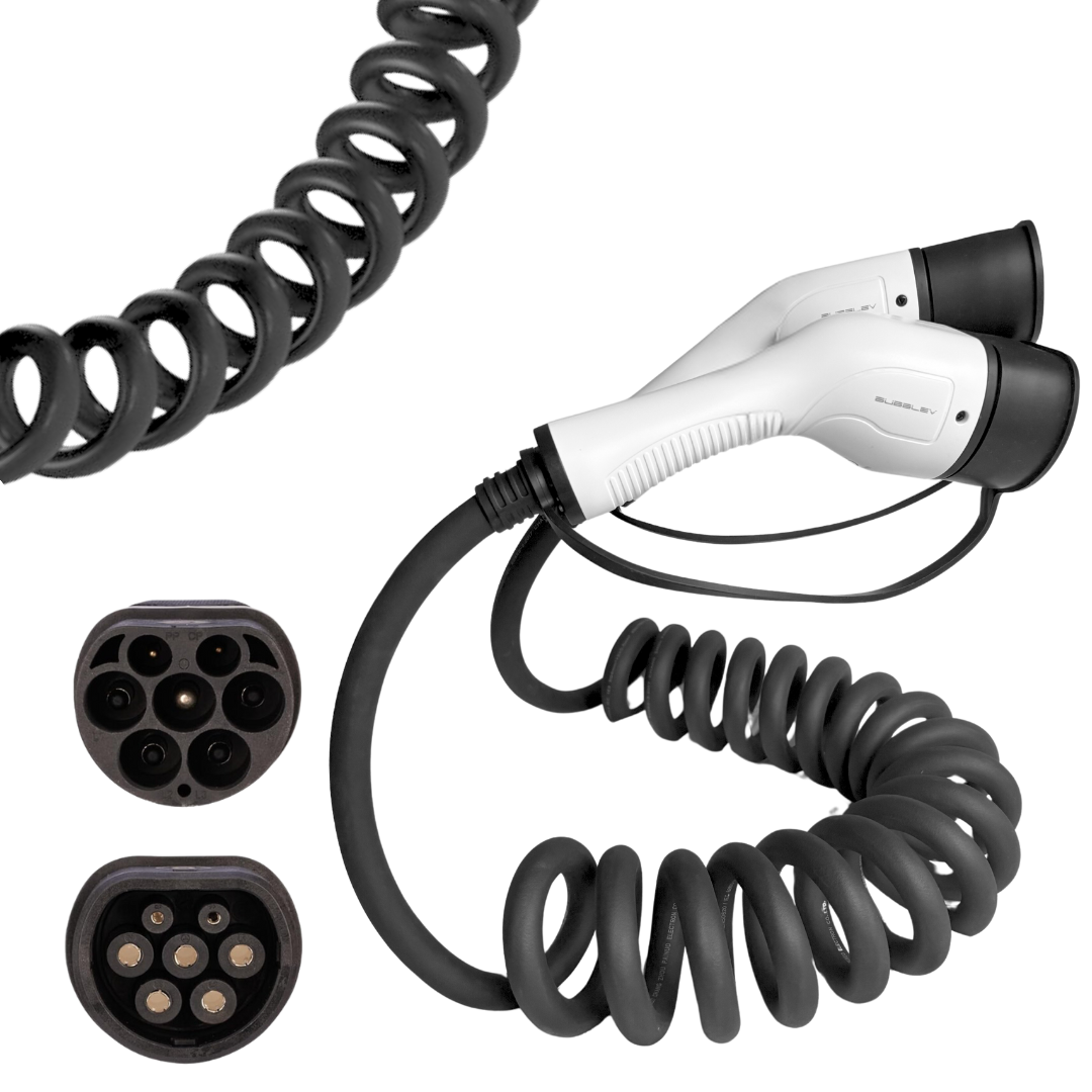Universal Type 2 EV Charging Cable, 5m 22kW, Weatherproof 3-Phase