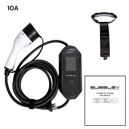 Portable 10A EV Charger 2.2kW Type 2 Home Charging Solution 5m IP64 Weatherproof