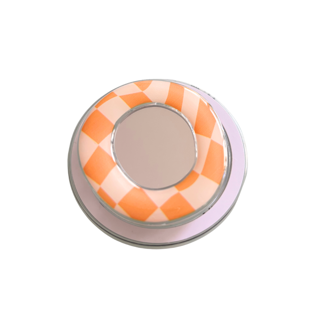 CHECKERED MIRROR Mag-Safe Grip Tok