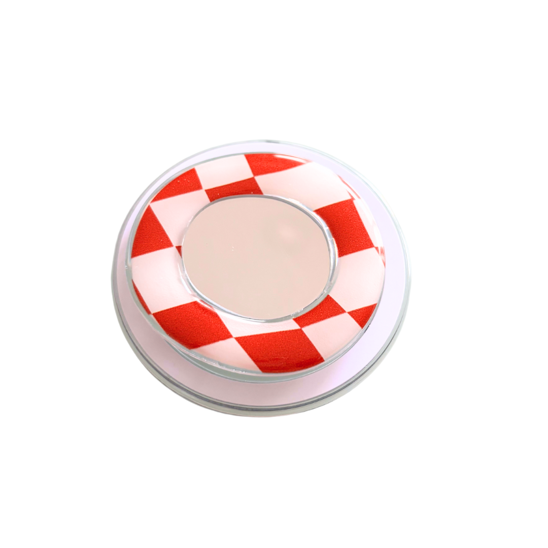 CHECKERED MIRROR Mag-Safe Grip Tok