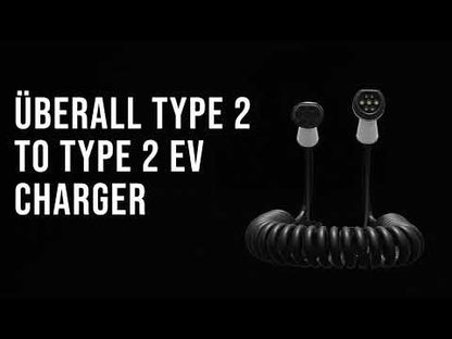 EV Charger 22kW 3-Phase Spiral Cable Compatible with All Type 2 Electric Vehicles